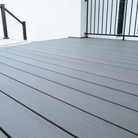 Plancher de terrasse extérieur en bois dur de qualité supérieure, résistant aux intempéries, pour les espaces de patio, de balcon et de cour