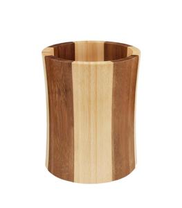 Soporte para utensilios de cocina de bambú, tamaño regular 6" x 5" o grande 7" x 6" (Surtido) - Product Image 1