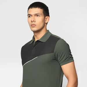 Camiseta de polo para hombre más vendida, camiseta de golf de manga corta de secado rápido, patrón sólido antiarrugas, poliéster, hecho a medida - Product Image 5