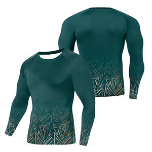 100% Polyester Slim Fit Rash Guard <b>Shirt</b> <b>for</b> <b>Men</b> Custom Logo No Gi BJJ Solid 100% cotton, <b>T</b>-<b>shirt</b> <b>for</b> <b>men</b>, loose fit, printed - Product Image 2