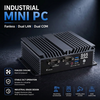 PC industriel sans ventilateur Intel J6412 double LAN double COM DDR4 jusqu'à 16 Go Mini PC compact pour contrôle d'automatisation Stock S05