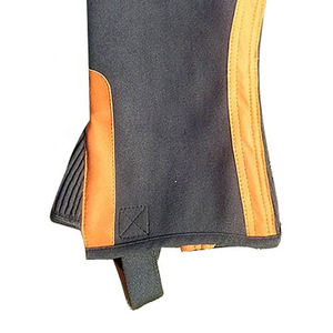 Nylon Half <b>Chaps</b> With Orange Trim For Horse <b>Riding</b> Protection And Comfort Premium Leather Half <b>Chaps</b> Designed for Horse Rider - Product Image 3
