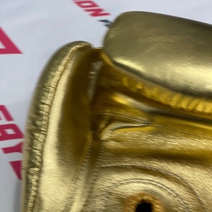 Guantes de Boxeo Personalizados Dorados 'No Boxing No Life' a Precio de Mayoreo, Cómodos para Entrenamiento y Sparring, con Cordones, para Artes Marciales Mixtas (MMA) - Product Image 2