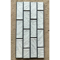 Revêtement mural en porcelaine imitation pierre, finition mate moderne, 300x600 mm, haute profondeur, antibactérien, pour extérieur