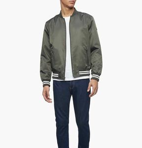 แจ็คเก็ตบอมเบอร์ระบายอากาศมีซิปสำหรับผู้ชายแจ็คเก็ตยีนส์บุผ้าฟลีซลำลองอบอุ่นและสบายตลอดทั้งวัน - Product Image 4