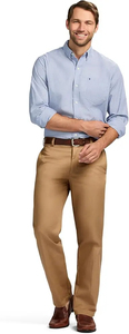 Pantalon de bureau décontracté pour homme, nouvelle conception haut de gamme, couleur marron, respirant, écologique, OEM, 100% coton - Product Image 6