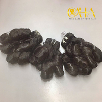 Extensions de Cheveux Humains Vietnamiens 100% Funmi Couleur Naturelle, Ondulées et Tendance, Effet Bouncy, Tissage pour Perruques de Femmes Noires