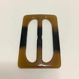 Boucles de ceinture en corne de buffle personnalisables Anneau de maillot de bain réglable pour manteau et vêtement Vêtements Boucle unique de style animal - Product Image 3