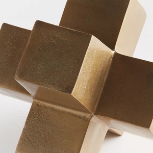 Décoration de table d'art moderne Accent Home Decor Sculpture Brass Antique Plus Design Table Decor Home Furnishing Gold Color Plated - Product Image 3