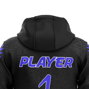 เสื้อสเวตเตอร์ผ้าฟลีซสำหรับผู้ชายขนาดใหญ่มีฮู้ดพิมพ์ลายนูนคอปกแบบชิ้นเดียว - Product Image 5