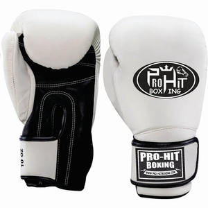 ถุงมือชกมวยสำหรับผู้ชายถุงมือหนังแท้พิมพ์ลายใส่สบาย - Product Image 1