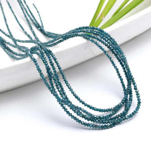 Perles de saphir bleu naturel de qualité AAA, facettées, légères, 15 pouces, fournitures pour la fabrication de bijoux - Product Image 1