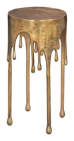 Table basse traditionnelle en aluminium, nouvelle, forme goutte d'eau, hauteur réglable, durable, écologique, meubles de salon, Azora Industries