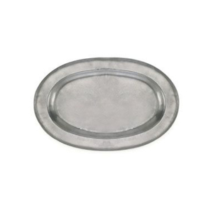 Plato Ovalado Festoneado de Aluminio Estilo Vintage con Asas, Hecho a Mano en Italia, Decorativo, de Metal Britannia para Uso Doméstico - Product Image 6