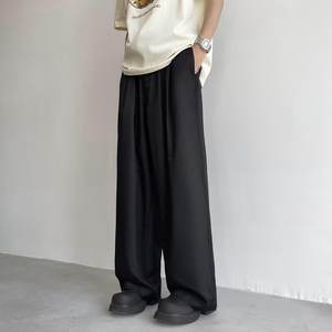 Pantalon formel élégant pour homme, couleur personnalisée, léger, en laine, tendance, coupe régulière, respirant, coupe-vent, mi-long - Product Image 4