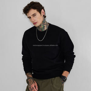 Nardon Apparel Venta caliente cuello redondo pulóver algodón en blanco sudaderas hombres primavera suelta - Product Image 1