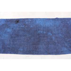 Alfombra Turca, Alfombra de Pasillo de 3.8x10.6 pies, Alfombra con Diseño a Cuadros Azules - Product Image 4