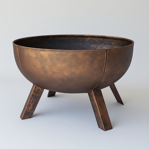 Brasero en métal élégant conçu pour la détente dans la cour, créant une chaleur confortable et un point focal visuel - Product Image 2