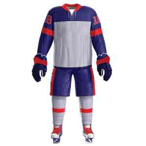 Tenues de hockey sur glace personnalisées de haute qualité pour les clubs/équipes/tournois, ajustement flexible, texture lisse, 100% polyester, personnalisées - Product Image 6