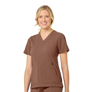 Nuevo logotipo personalizado al por mayor de alta calidad suave Hospital médicos y enfermeras mujer Scrub enfermería uniforme conjunto médico mujeres Scrub OEM - Product Image 1