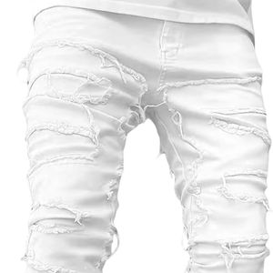 Nuevo diseño elegante 100% pantalones de mezclilla desgastados para adultos streetwear jeans de mezclilla Ropa de fiesta pantalones transpirables de alta calidad - Product Image 1
