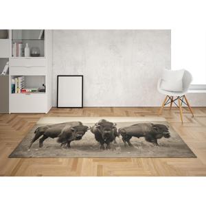 Alfombra Estampada: Alfombras de Bisón, Alfombras Rústicas, Alfombra Estilo Loft, Alfombras con Diseño Animal, Alfombra de Chenilla - Product Image 3