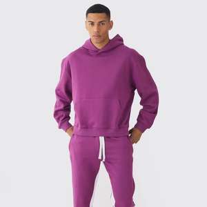 Survêtements d'hiver surdimensionnés de qualité supérieure pour hommes à fermeture éclair à manches longues survêtements de rue pour hommes - Product Image 3