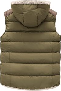 Cotton Custom Women's Winter With Hood Casual Outerwear Jacket <b>Quilted</b> Fleece Plus Size Warm for Women Puffer Vests & <b>Waistcoats</b> - Product Image 3