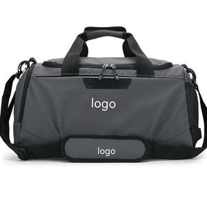 Bolsas de lona de gimnasio de gran capacidad profesionales hechas a medida, nuevo diseño cómodo, forro de poliéster con patrón sólido, fabricante OEM - Product Image 1