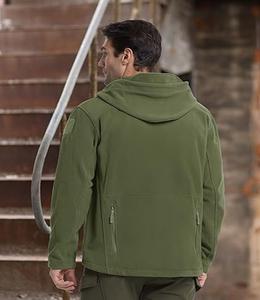 Veste d'hiver à capuche pour homme, de haute qualité, lourde, à manches longues, avec plusieurs poches zippées, coupe classique - Product Image 4