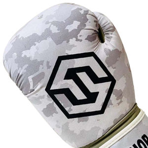 Guantes de boxeo sublimados multicolores personalizados guantes de entrenamiento impermeables con cierre de correa de velcro para uso en gimnasio Muaythai - Product Image 4