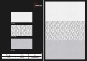 Carreaux muraux en céramique de haute qualité 300x600mm, finition brillante mate effet sucre, pour salle de bain, cuisine, design mural intérieur luxueux - Product Image 4