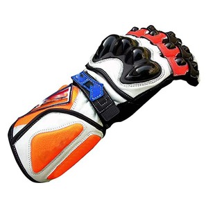 Guantes transpirables de cuero de motocicleta Retro de piel de oveja de alta calidad para guantes de carreras - Product Image 5