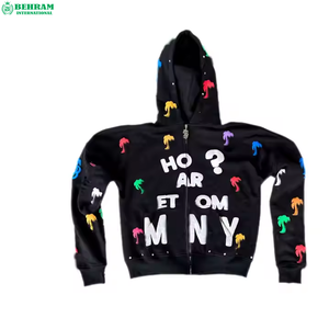 Sweat à capuche unisexe de haute qualité 100% coton molletonné/éponge française, séchage rapide, respirant, confortable, élégant, décontracté, imprimé numérique - Product Image 5