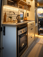Meubles de cuisine modulaires en aluminium pour camping-car, gain de place pour le rangement intérieur du véhicule