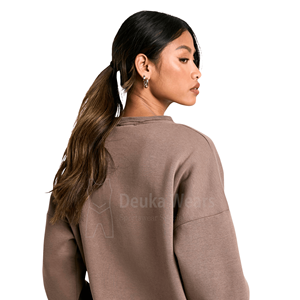 Sudaderas Casuales con Logotipo Bordado Personalizado al por Mayor, con Mangas Caídas, Cómodas y Hechas con Tela de Algodón y Felpa - Product Image 4