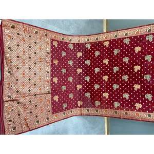 Sari Tradicional de Alta Calidad con Brillo, Elegante, Étnico, de Secado Rápido, para Todas las Temporadas, Informal para Mujer, Disponible al por Mayor - Product Image 3