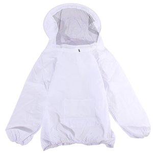 Bata protectora de apicultura de seguridad de algodón XL unisex, bata con chaqueta transpirable, velo, ropa protectora - Product Image 4