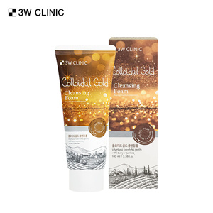 Limpiador Facial 3W Clinic Colloidal Gold 100ml, Limpieza Profunda Suave, Reafirmante, Limpiador de Poros con Glicerina, Desarrollado por Clínicas de Belleza - Product Image 1