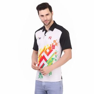 T-shirts de sport en polyester 100% sublimé, 220 GSM, vêtements décontractés, tissu tricoté, type camouflage noir, manches courtes, pour hommes - Product Image 3