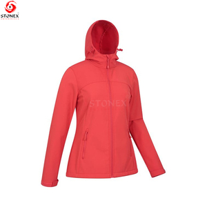 Chaqueta de concha suave de alta calidad para mujer para invierno de secado rápido con forro polar interior tendencia superior cierre de cremallera calentado relleno de algodón - Product Image 3