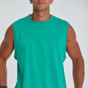 <b>Men's</b> Casual Workout <b>Tank</b> <b>Top</b> Quick Dry Breathable Sleeveless Gym Wear Knitted Design Wholesale Low Price - Product Image 5