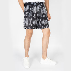 Men's Casual <b>Paisley</b> Pattern Active Shorts <b>Bandana</b> Print Drawstring Beach Shorts for Summer Beach Resort DDP shipping - Product Image 3