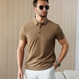 Directo de fábrica, personalizado, para hombre, para camiseta Polo, alta calidad, transpirable, 100% algodón, de talla grande, patrón sólido, diseño liso personalizado - Product Image 1