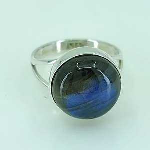 925 Sterling Silver Handmade <b>Ring</b> <b>Labradorite</b> Boho Style November Birthstone Geometric Pattern Perfect Gift for Her Birthday - Product Image 2