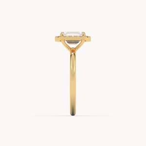 แหวนหมั้นเพชรเพาะเลี้ยงทองคำ 14k ฮัดสัน - Product Image 5