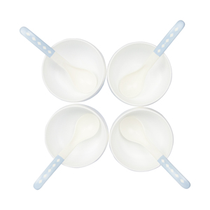 ชุดชามซุปพลาสติก PP น้ำหนักเบา สีฟ้า ทันสมัย ขนาด 250 มล. ปลอดสาร BPA ยี่ห้อ Eco Pioneer Innovation ใช้กับไมโครเวฟและเครื่องล้างจานได้ รับผลิตตามแบบ - Product Image 3