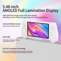Console de Jeu Vidéo Portable ANBERNIC RG557 Android 14, Écran AMOLED HD de 5,48 Pouces, Batterie 5500 mAh pour Jeux PS2 et 3DS