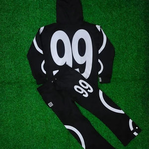 Chándal estampado transpirable y cómodo para hombre, venta al por mayor de alta calidad OEM, hecho a medida, superventas, holgado, de talla grande, de invierno - Product Image 4