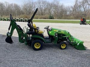 Johnn Deere 24.7hp เครื่องตัดหญ้า4x4รถแทรกเตอร์ขนาดเล็กพร้อมตัวโหลดปลายด้านหน้ารถแทรกเตอร์แบคโฮ - Product Image 5